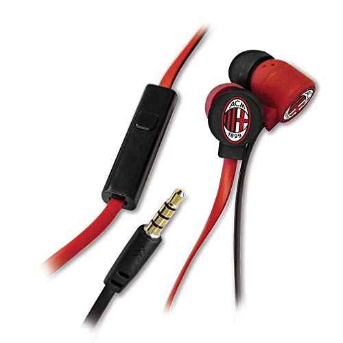 Techmade Auricolari Con Microfono E Tasto Funzione - Ufficiali A.C. Milan