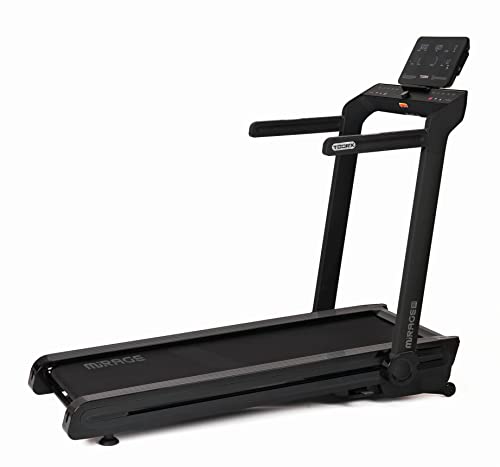 Toorx Mirage C60 (Full Black), Tapis Roulant, Velocità Massima 18 Km/H, Inclinazione Elettrica 12% Su 12 Livelli, Ammortizzazione Su 6 Elastomeri, Pia
