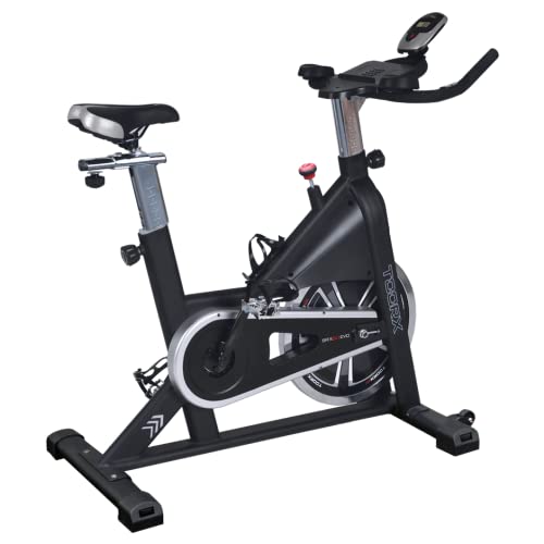 Toorx Srx 60 Evo Indoor Cycle, Trasmissione A Cinghia Con Pignone Fisso, Sistema Di Frenaggio A Tampone Con Feltri, Massa Volanica 20 Kg, Hand Pulse