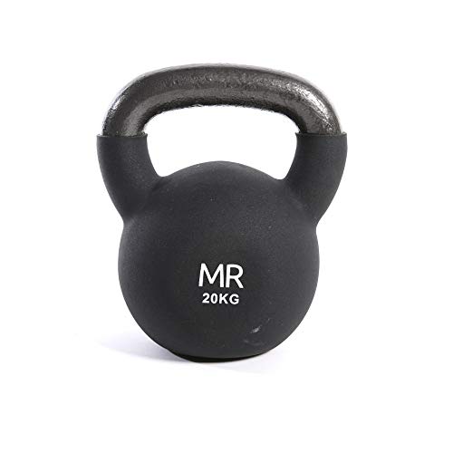 Fitandfun Ghiria Kettlebell Neoprene Rosso Tonificazione Esercizi Palestra Casa 20Kg (Sp5035)