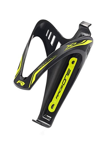 Raceone Matt X3 Race, Portaborraccia Per Bicicletta, Ideale Per Bici Race, Nero/Giallo (Matt Black/Yellow Fluo)