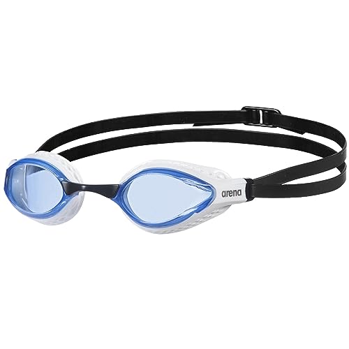 Arena Air-Speed Occhialini Nuoto Da Gara Anti-Appannamento Unisex Adulto, Occhialini Piscina Con Ampie Lenti, Protezione Uv, 3 Ponti Nasali Intercambi