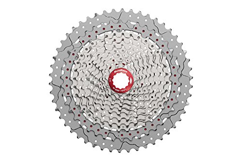 Sunrace Mx, Ruota Libera 11V Unisex Adulto, Argento/Rosso, 11-50D