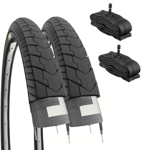 2 Copertoni 24 X 1.75 (47-507) + Camere V.A. Pneumatici Stradali Graziella City Bike Bici 24 Pollici