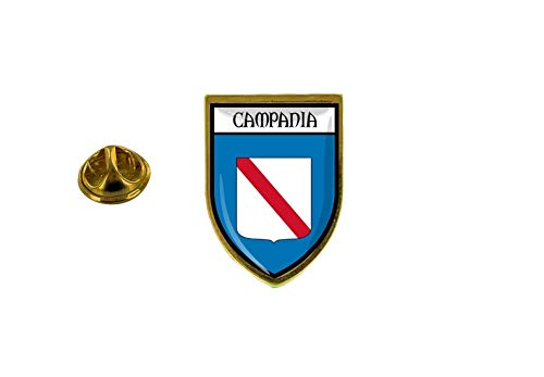 Akachafactory - Spilla Con Spilla, Motivo: Bandiera Del Paese Blason Italia Campania
