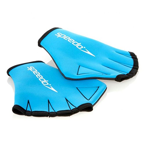 Speedo Unisex Adulto Aqua Glove Guanti, Blu, L