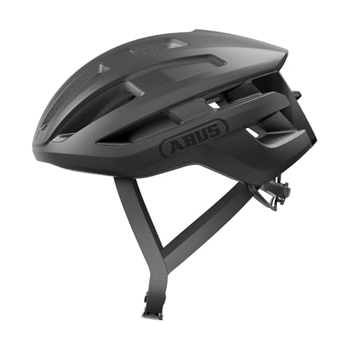 Abus, Casco Per Bici Da Corsa Abus Powerdome, Casco Da Bici Leggero Con Sistema Di Ventilazione Intelligente E Profilo Aerodinamico, Made In Italy, Pe