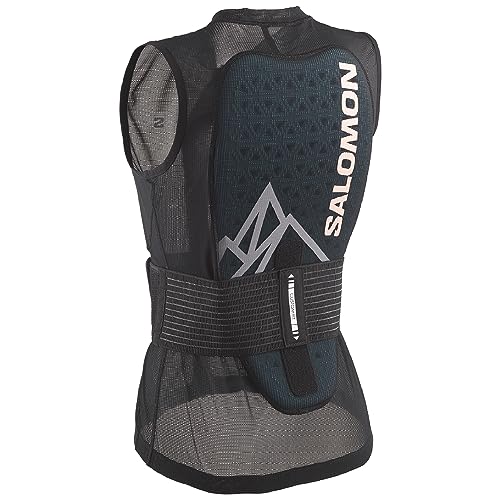 Salomon Flexcell Pro Vest, Protezione Schiena Sni Snowboard Mtn Da Donna: Protezione Adattabile, Traspirabilità, E Facile Da Regolare, Nero, L