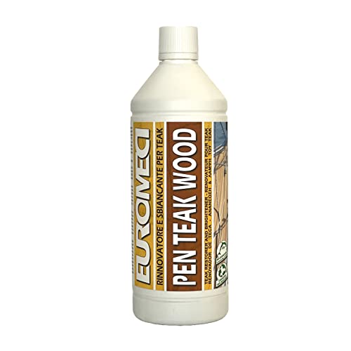 Euromeci Pen Teak Wood, Sbiancante Rinnovatore Per Teak, 1.000 Ml