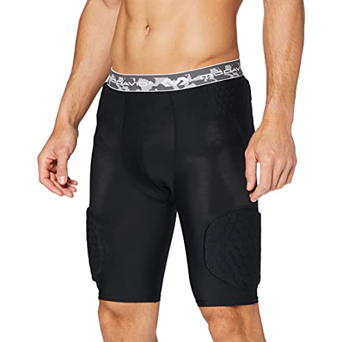 Mcdavid - Pantaloncini Sportivi Da Uomo, Modello Hex Pad, Nero, Large