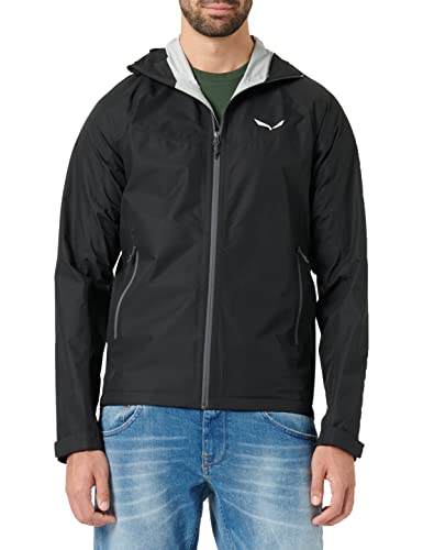 Salewa Puez (Aqua 3) Giacca, Uomo, Nero (Black Out/0730), 52/Xl