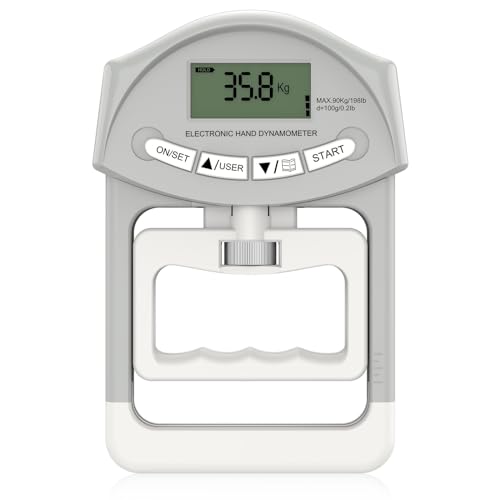 Dinamometro Elettronico A Mano, 90 Kg, Portata Di Capacità 200 Kg, Con 19 Set Di Dischi Individuali