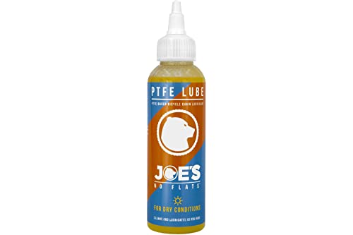 Joes-No-Flats 7290101180197, Chain Lube Lubricant 125Ml With Ptfe For Dry Chains Unisex Adulto, Nero, Unica