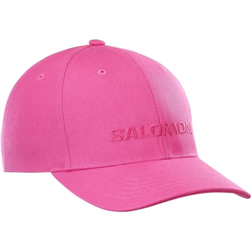 Salomon Salomon Logo Cappellino Trail Running Escursionismo Mtb Unisex, Stile Casual, Comfort E Leggerezza, Fit Adattabile, Rosa, Taglia Unica