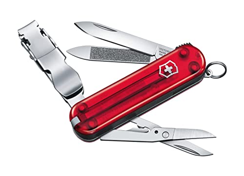 Victorinox Nail Clip 580, Strumento Per La Cura Delle Unghie (8 Funzioni, Tagliaunghie, Forbici),
