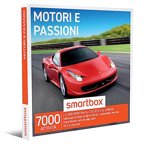 Smartbox - Cofanetto Regalo Motori E Passioni - Idea Regalo Originale - 1 Esperienza Di Guida Sportiva Per 1 O 2 Persone