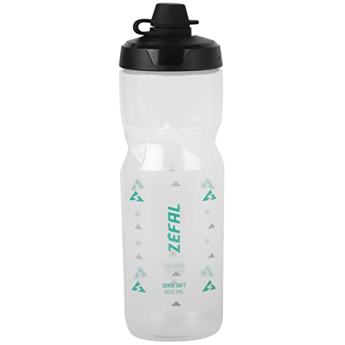 Zefal Sense Soft 80 No Mud - Borraccia Bici E Mtb Con Protezione Della Tettarella - Senza Bpa - Borraccia Sportiva E Ciclismo Inodore E Leggera - 800M