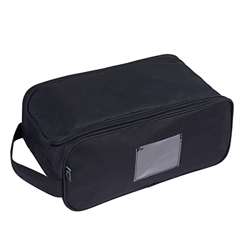 Campteck U7237 Shoe Bag Polyestere Unisex - Sacca Porta Scarpe, Calcio, Golf, Palestra, Borsa Portascarpe - Nero
