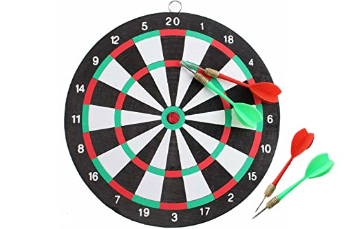 Bersaglio Tirassegno 2In1 Da Parete 4 Freccette 29Cm Gioco Abilità