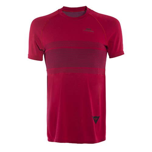 Dainese Awa Tee 4, Maglia Da Mtb Uomo, Rosso (Chili-Pepper/Nero-Iris), M