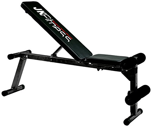 Jk Fitness Jk6040, Panca Regolabile 6 Regolazioni Inclinazione Seduta Unisex Adulto, Nero, Taglia Unica
