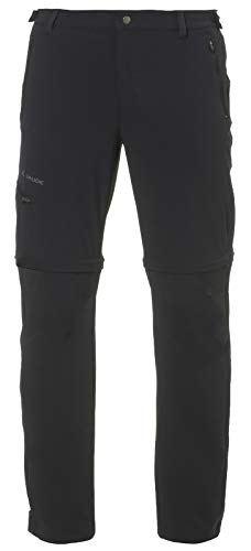 Vaude Men'S Farley Stretch T-Zip Pants Ii, Pantaloni Men, Black, 48-Long