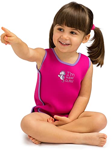 Cressi Baby Warmer Wetsuit, Mutino Bimbo Bambina, Rosa, 18/24 Mesi