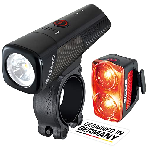 Sigma Buster 800+Rl150, Faro Ciclismo Unisex Adulto, Nero, Taglia Unica