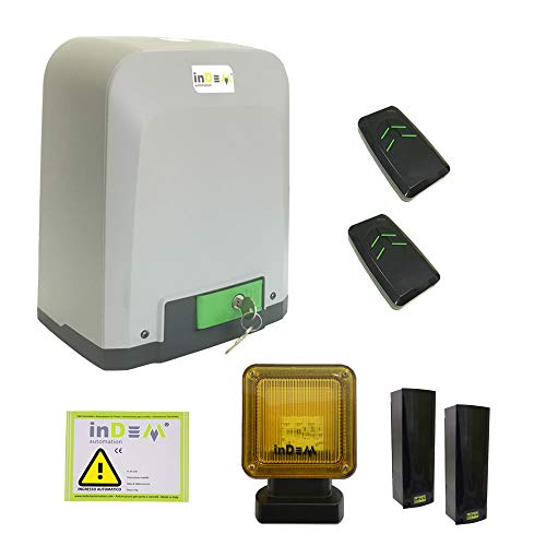 Kit Completo Per Cancello Scorrevole Indem Vivo 424 24V 400 Kg Uso Intensivo
