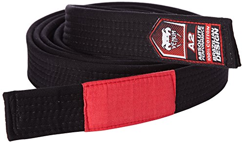 Venum Bjj - Cintura Da Jiu-Jitsu Brasiliano Da Uomo, Colore: Nero, Taglia: Xl-Xxl