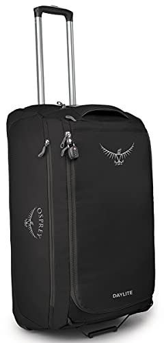 Osprey Whld Duffel 85, Daylite Wheeled Trolley Robusto Black O/S Unisex-Adult, Taglia Unica