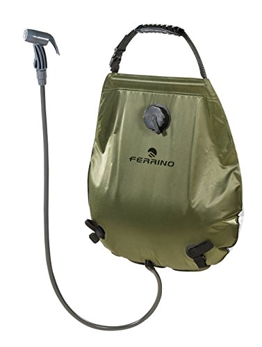 Ferrino Sunshower Deluxe, Borsa Per Doccia, Appendibile Verde, 20 Litri