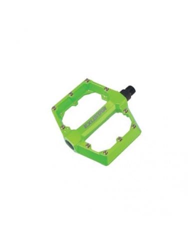 Exustar Flat, Pedalo Ciclo Unisex Adulto, Verde, 115X108Mm