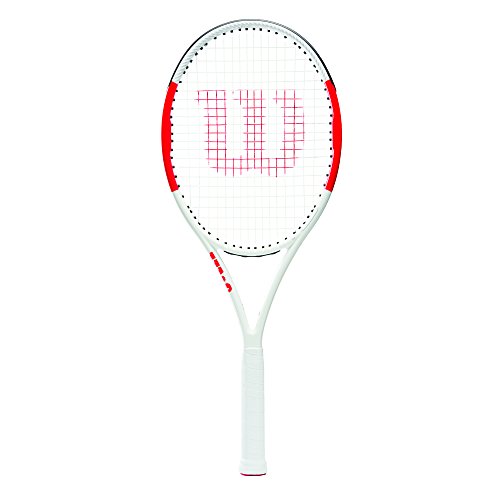 Wilson Six.One Lite 102, Wrt73660U0 Racchetta Da Tennis Per Giocatori Ambiziosi Unisex Adulto, Rosso/Grigio, L0