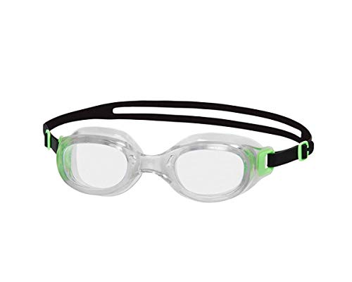 Speedo Unisex Adulto Futura Classic Occhialini, Verde Scuro/Clear, Taglia Unica