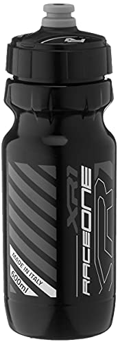 Raceone Xr1 Borraccia Ciclo 600 Cc., Nero/Bianco