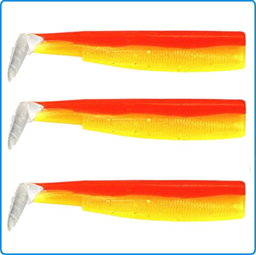 Fiiish Black Minnow Shad Tag N5 160Mm Jaune Orange Fluo Pesca Spinning Vertical