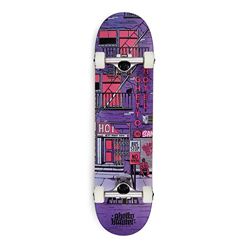 Ghettoblaster Skateboard 80X20 Cm - Skateboard Bambino - Skateboard Adulto - Skateboard Da Trick Già Assemblato - Tavola In Acero 7 Strati - Cuscinett