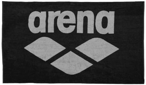 Unbekannt Arena Pool Soft - In Cotone, Asciugamano Unisex Adulto, Nero, 150X90Cm