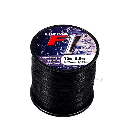 Ultima F1, Lenza Da Pesca In Mare Super Forte Unisex Adulto, Nero, 0.30Mm-12.0 Lb