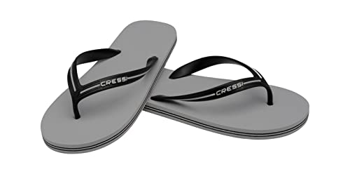 Cressi Bahamas Flip Flops Ciabatte Infradito Per Spiaggia E Piscina, Adulto E Bambino, Grigio, 37/38
