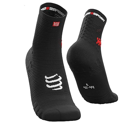 Calze Da Corsa Compressport Prs V3 Run High - Ultraleggere - Supporto Ottimale, Comfort Premium E Gestione Dell'Umidità - Corsa, Triathlon E Multi-Att
