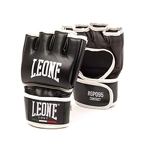 Leone 1947, Contact Guanti Mma, Unisex – Adulto, Nero, L, Gp095