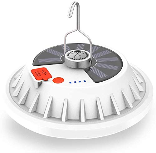 Luci Da Campeggio Portatili Luci Per Tende Da Esterno Lanterna Solare 5 Modalità, Lampada A Led Ultra Luminosa Ricaricabile Usb Con Uscita Power Bank