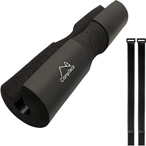 Campteck U6814 Cuscinetto Squat Barbell Pad Con Cinghie Hook & Loop Bilanciere Olimpico Palestra Per Hip Thrust, Affondi, Sollevamento Pesi, Squat E M