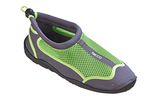 Beco Aquaschuhe Surfschuhe Stand Up Paddling Wattschuhe Neue Kollektion, Scarpe Unisex, Multicolore (Grey/Green), 40 Eu