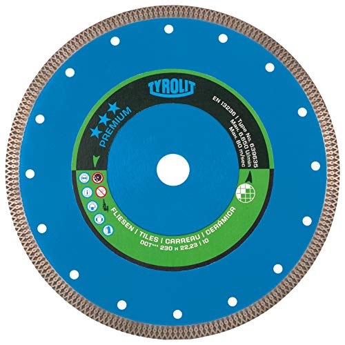 Tyrolit 639559 - Disco Diamantato Dct Per Piastrelle, 115 Mm X 1,2 Mm/10 Mm X 22,2 Mm