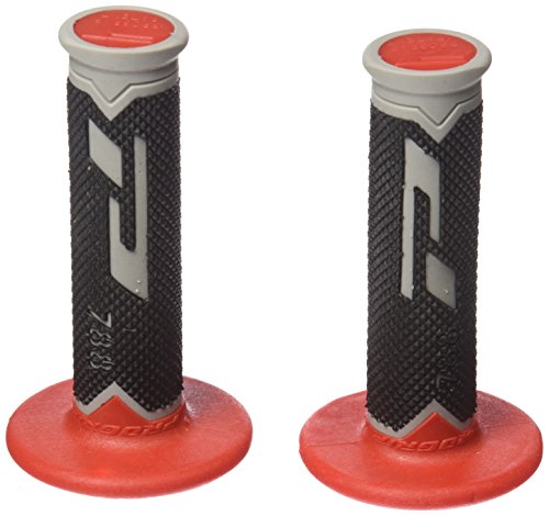Progrip Manopole Mx 788-209 - Tripla Densità - Grigio/Nero/Rosso