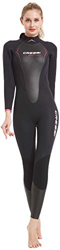Cressi Altum Wetsuit 3 Mm, Muta Shorty O Monopezzo Donna, Nero/Rosa, Xs/1