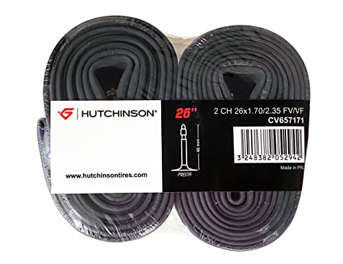 Hutchinson Snc Schlauch-Set Mtb Standard Sv/48 Mm, Tubi. Unisex-Adulto, Nero, 26 X 1.70-2.35